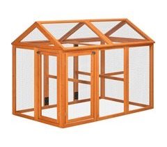 Gallinero Madera de Abeto, Metal PawHut