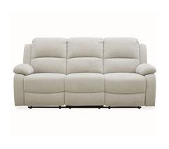 Sofá 3 plazas 3 asientos relax eléctrico RYAN color gris claro