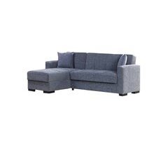Sofá cama con península en tela Ddajca
