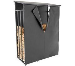 Cobertizo para leña con lona protectora impermeable 130
