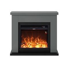Chimenea con Quemador de 1500w con Efecto de Llama Real