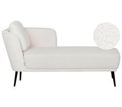 Beliani Chaise longue izquierdo Bouclé ARTHEZE
