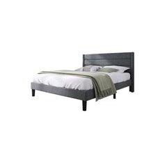 Cama de matrimonio de lino