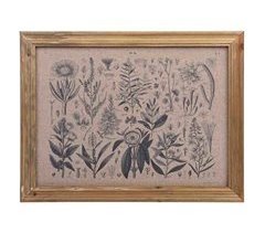 Cuadro de tela impresa y marco de madera