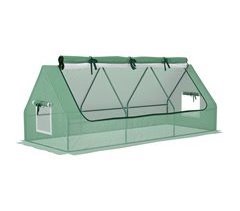 Mini Invernadero Acero, PE Outsunny