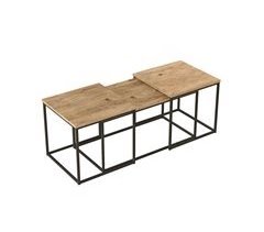 Mesa de café efecto madera