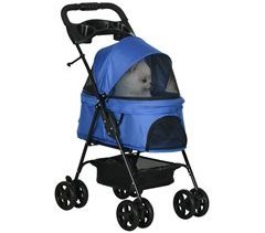 Cochecito para Mascotas Acero, Tela Oxford PawHut