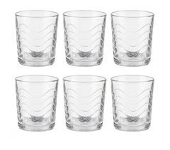 Set 6 vasos ondas sella colección VIVALTO