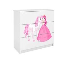 Cómoda 3 cajones Kocot Kids Babydream La Princesa y el Caballo
