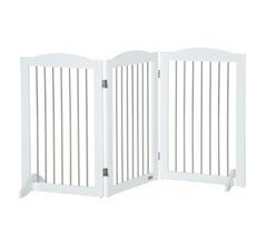 Barrera para Mascotas MDF, Acero PawHut