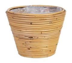 Cesto redondo de bambú
