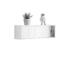 Perchero de pared con 2 puertas y 1 compartimento FHK18-W SoBuy