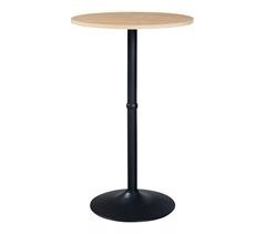 Mesa de bar Vantaa con tablero redondo [en.casa] 60x60