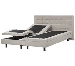 Beliani Cama ajustable Poliéster DUKE 181x216