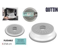 Tapa microondas QUTTIN  plegable 27cm