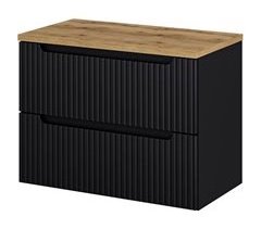 Mueble bajo lavabo Newport de pared con 2 cajones MDF 80