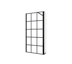 Walkin Panel de ducha Serigrafiado de celosía cuadrada, Barra