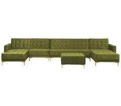 Beliani Sofá cama Terciopelo ABERDEEN