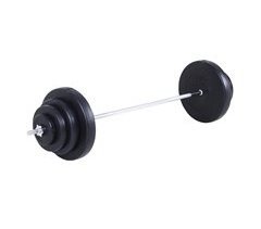 Barra de Pesas Acero, PVC HOMCOM, deportes y ocio - pesas