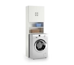 Armário multiuso com 2 portas com efeito madeira