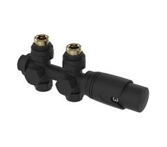 Juego multibloque para radiador Gloppen con válvula termostática