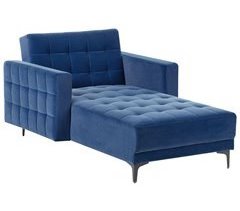 Beliani Chaise longue Terciopelo ABERDEEN
