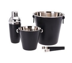 Set de 4 Barras de Acero Inoxidable en Negro Mate