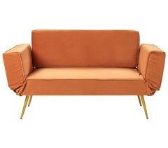 Beliani Sofá cama Terciopelo SAARELA