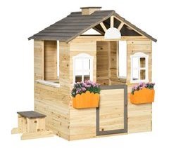 Casa de Juegos Madera de Abeto, PP Outsunny