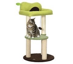 Árbol para Gatos Aglomerado de Madera, Poliéster, Sisal PawHut