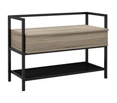 Banco Zapatero Melamina de Madera, Acero HOMCOM