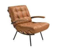 Sillón piel y fresno 5153