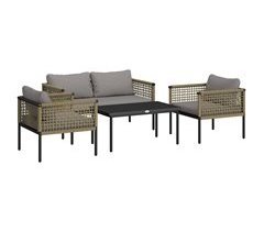 Muebles de Jardín Ratán Sintético, Poliéster Outsunny