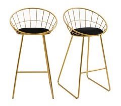 Taburetes de Bar Poliéster HOMCOM, hogar - cocina