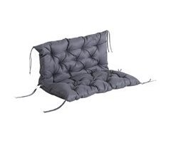 Cojín para Banco con Respaldo Poliéster, Algodón Outsunny 100x98