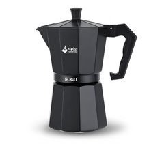 SOGO CAFETERA MOKA INDUCCION 3 TAZAS NEGRA