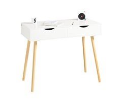 Mesa de Ordenador con 2 cajones FWT40-WN SoBuy