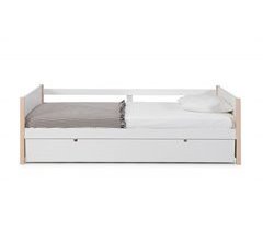 Cama nido URIEL 90cm blanco y madera natural