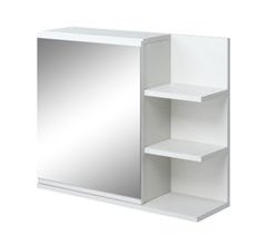 Armario de Baño con Espejo Melamina de Madera y Vidrio kleankin 60