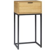 Mesa Auxiliar Melamina de Madera, Acero HOMCOM 40x30