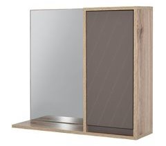 Armario de Baño con Espejo MDF, Melamina de Madera HOMCOM 57