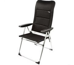 Silla plegable jardín acolchado Deluxe respaldo alto multiposición Aktive