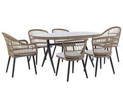 Beliani Conjunto de comedor ALIANO II