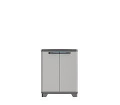 Armario LINEAR bajo 90x68x39cm negro y gris