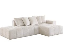 Sofá esquinero de chenilla