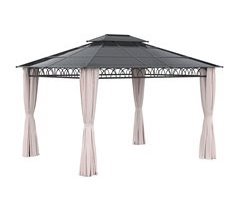 Cenador de Jardín Poliéster, Nylon, Tablero PC, Metal, Aluminio