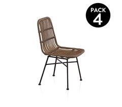 Pack 4 sillas de comedor Malai