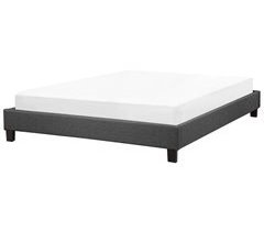 Beliani Cama con somier Poliéster ROANNE