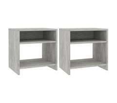Soluna Home - Mesitas De Noche Anelies Madera 2 piezas 40