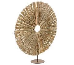 Figura decoración de fibra natural